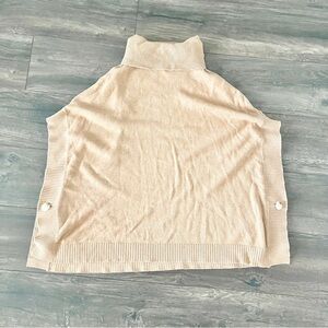Loft Brown Turtleneck Poncho Sweater M/L